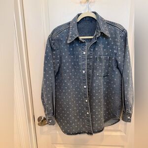 Blue Denim jacket with rhinestones